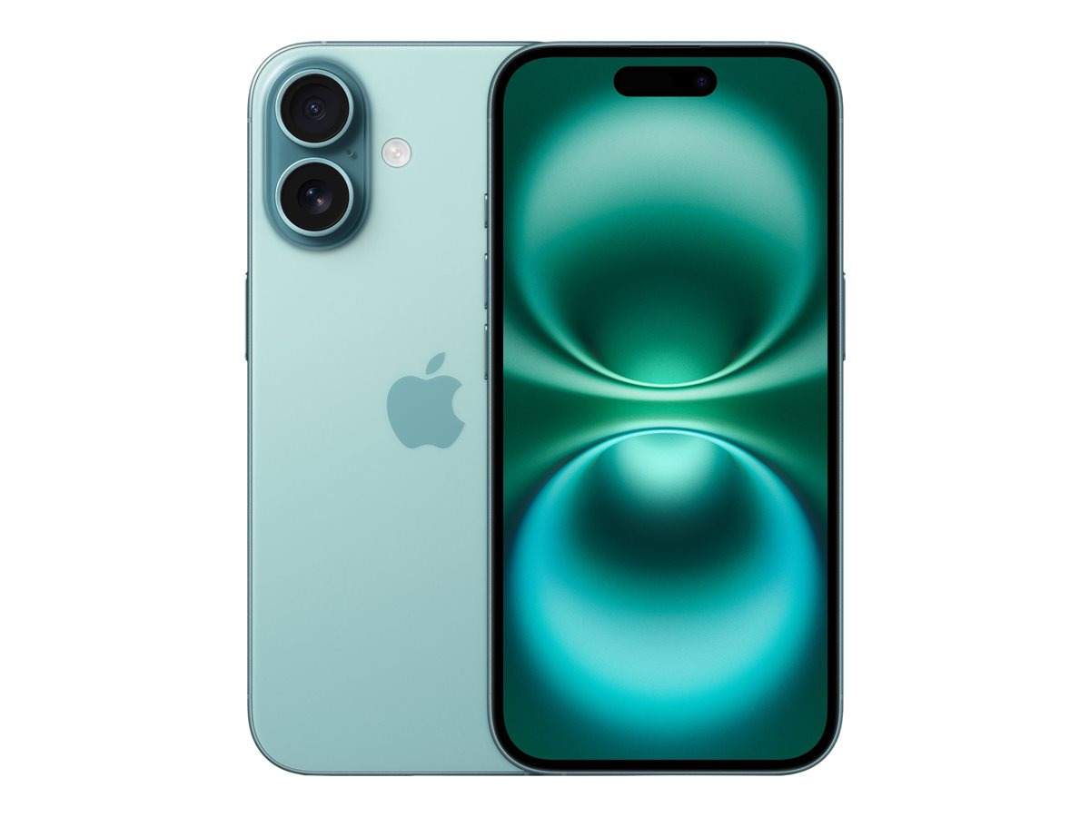 Pilt Apple iPhone 16 | Teal | 6.1 " | Super Retina XDR | 2556 x 1179 pixels | A18 | Internal RAM 8 GB | 256 GB | Dual SIM | 4G | 5G | Main camera resolution 48+12 MP | Secondary camera resolution 12 MP | iOS | 18