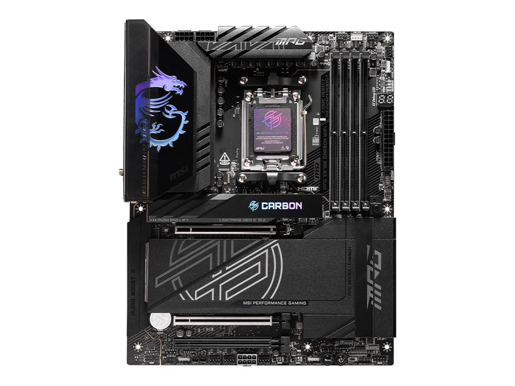 Pilt MSI Processor family AMD | Processor socket AM5 | DDR5 UDIMM | Supported hard disk drive interfaces SATA, M.2 | Number of SATA connectors 4