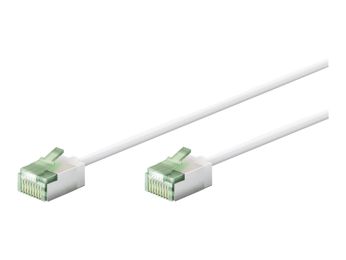 Pilt Goobay 74357 Ultra-Flexible CAT 8.1 Patch Cable, Slim, U/FTP, 0.15 m, White | Goobay