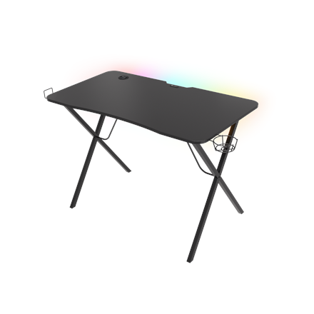 Pilt Genesis Holm 200 RGB Gaming Desk, Black | Genesis