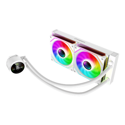 Pilt Gamemax CPU Liquid Cooler | ICEBURG 240 DIGITAL WH | White