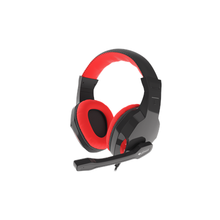 Pilt GENESIS ARGON 110 Gaming Headset, On-Ear, Wired, Microphone, Black/Red Genesis | ARGON 110 | Wired | On-Ear