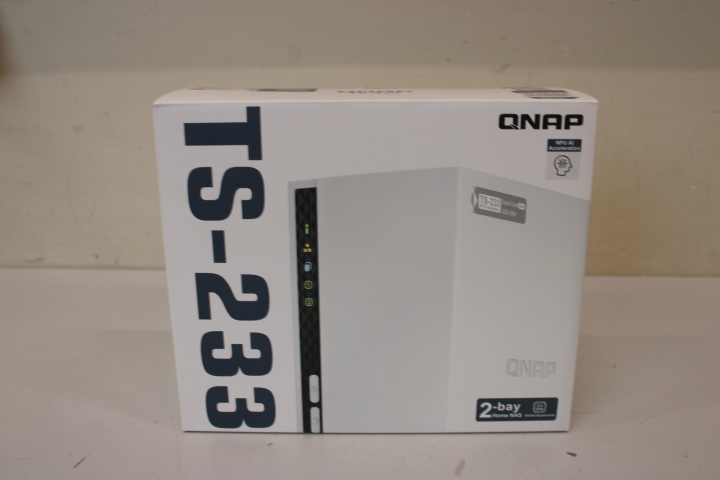 Pilt SALE OUT. QNAP 2 bay ARM 4C 2.0GHz , 2 x SATA 6Gb/s 3.5"/2.5", 2GB RAM on-board, 1 x GbE , 1 x USB3.2 Gen1 and 2 x USB2.0 | QNAP | 2-Bay ARM | TS-233 | Up to 2 SATA 6Gb/s, 3Gb/s | ARM 4-core | Cortex-A55 | Processor frequency 2.0 GHz | 2 GB | N/A | USED AS DEMO