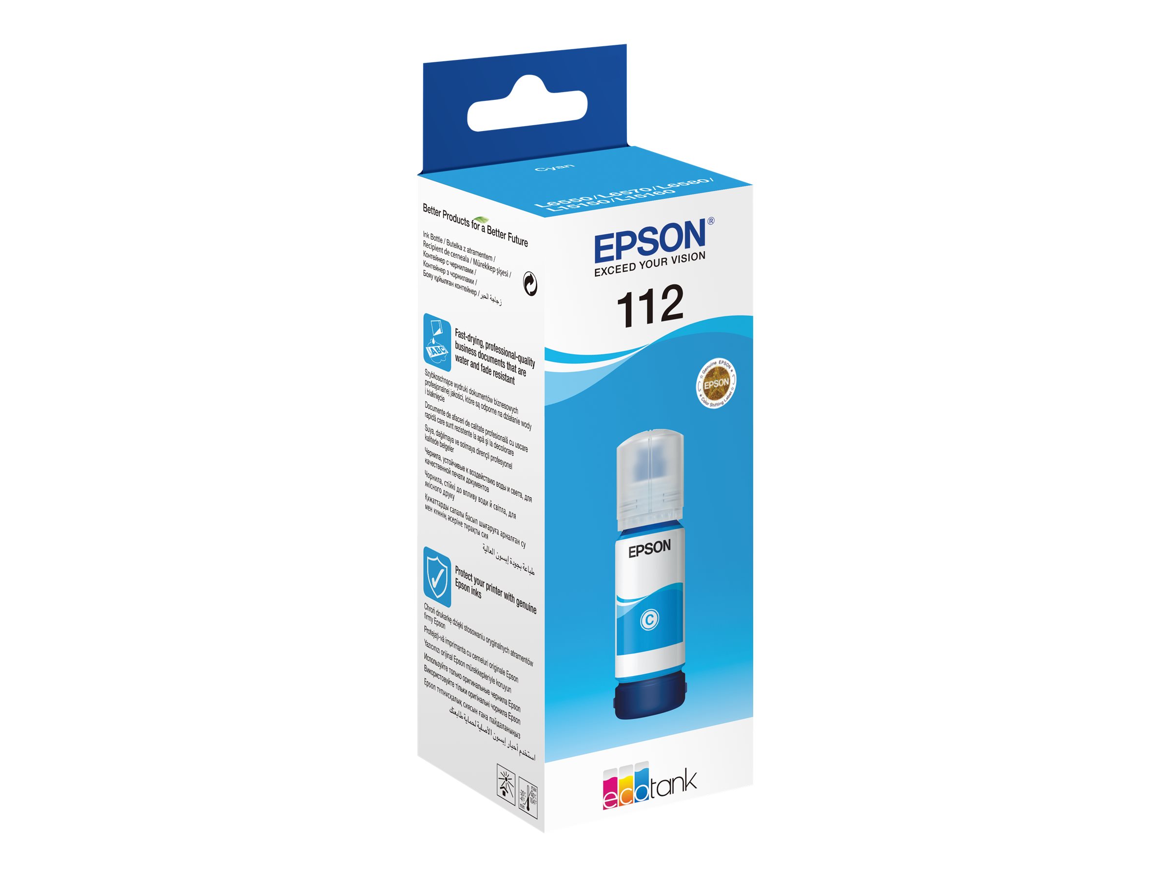 Pilt Epson 112 EcoTank Pigment | C13T06C24A | Ink Bottle | Cyan