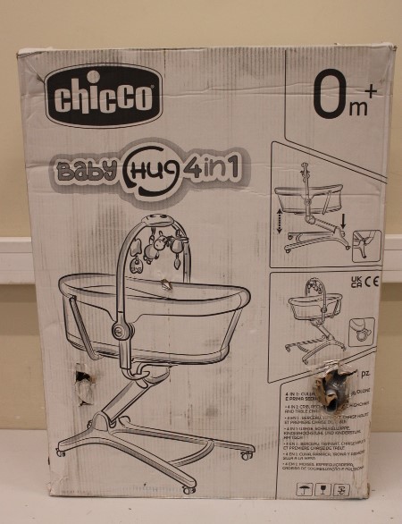 Pilt SALE OUT. CHICCO Baby Hug 4 in 1 Glacial Multifunctional Crib, Gray | Chicco | DAMAGED PACKAGING, SCRATCHED ON LEGS