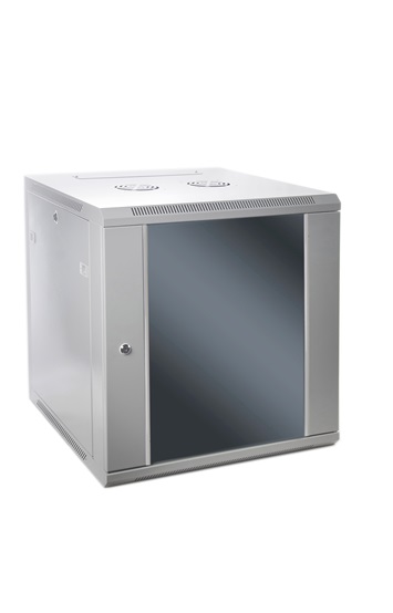 Pilt SOMI Networks | 15U, 19? Network Wall Cabinet | 15U-60/45FPC | Gray | With Front Glass Doors; Unassembled | Depth: 45 cm