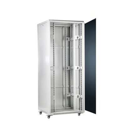 Pilt SOMI Networks | 42U, 19? Freestanding Cabinet | 42U-80/80NACP | Gray | Max Load 800kg; Removable and Lockable Side Panels; Perforated Metal Doors; Unassembled | Depth: 80 cm