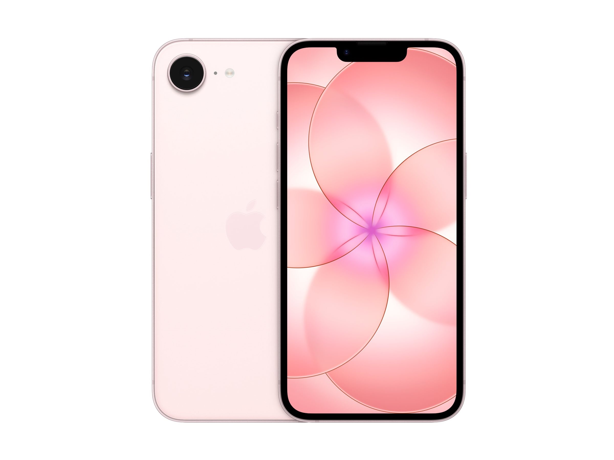 Pilt Apple | iPhone 17e | Soft Pink | 6.1 " | 2532 x 1170 pixels | A19 | Internal RAM 8 GB | 256 GB | Dual SIM | Nano SIM | 4G | 5G | Main camera resolution 48 MP | iOS | Secondary camera resolution 12 MP | 26