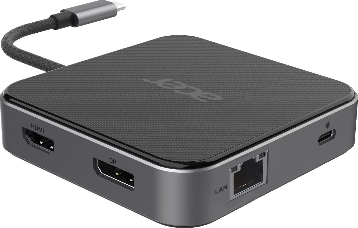 Pilt Acer 7-in-1 USB Type-C Dock | Ethernet LAN (RJ-45) ports 1 | DisplayPorts quantity 1 | HDMI ports quantity 1