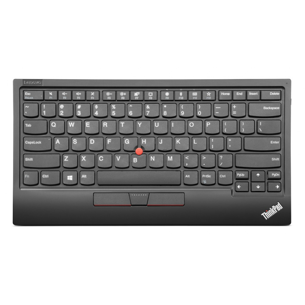 Pilt Lenovo | Black | Professional | ThinkPad Wireless TrackPoint Keyboard II - US English with Euro symbol | Yes | Compact Keyboard | Wireless | US | 1.8 m | Pure Black | Bluetooth