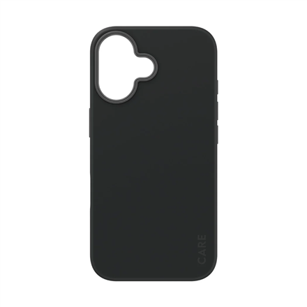 Pilt CARE Fashionable Case | Back cover | Apple | iPhone 16 | Recycled plastic | Black | MagSafe