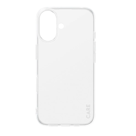 Pilt CARE Fashionable Case | Back cover | Apple | iPhone 16 | Recycled plastic | Transparent | X-Ray Soft Basic