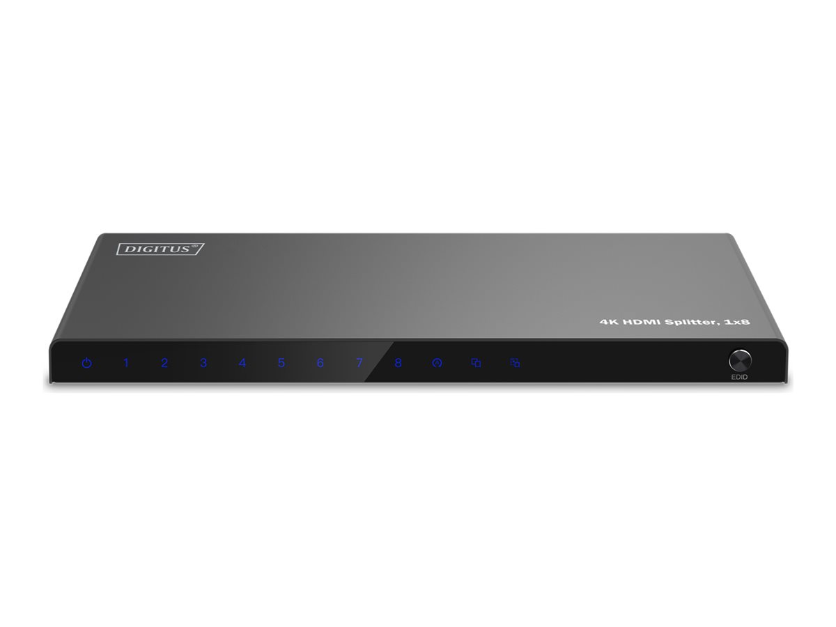 Pilt Digitus 4K HDMI Splitter, 1x8 | DS-55338 | Black