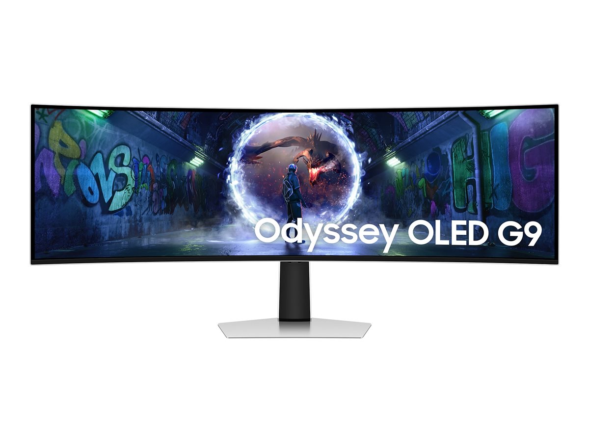Pilt Samsung LS49DG934SUXEN Odyssey G9 G93SD | 49 " | OLED | DQHD | 32:9 | 240 Hz | 0.03 ms | 5120 x 1440 pixels | 250 cd/m² | HDMI ports quantity 1 | Silver