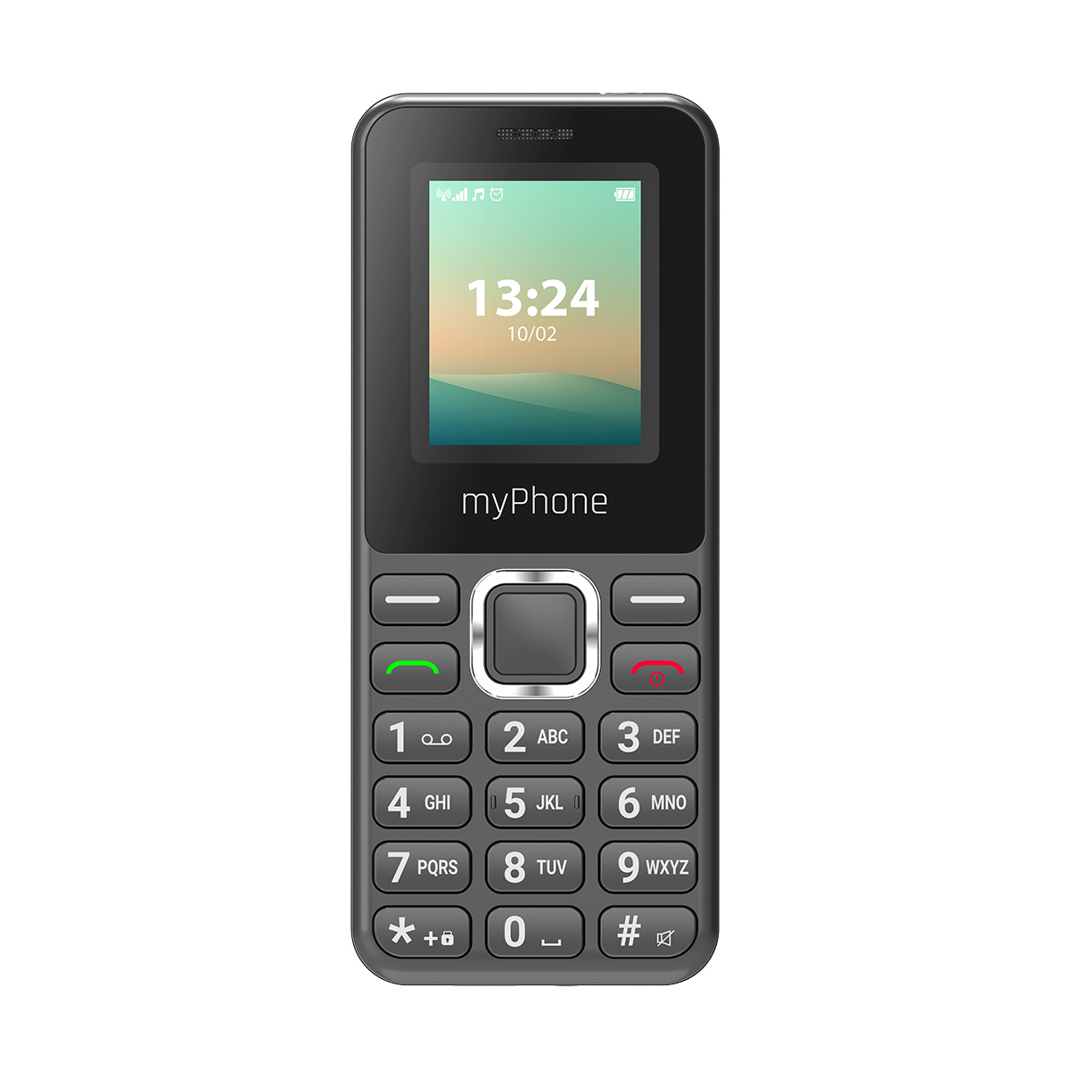 Pilt myPhone 2240 LTE | Black | 1.77 " | TN | 48 MB | 128 MB | Dual SIM | Nano SIM | 3G | Bluetooth | 2.1 | USB version USB-C | 1000 mAh