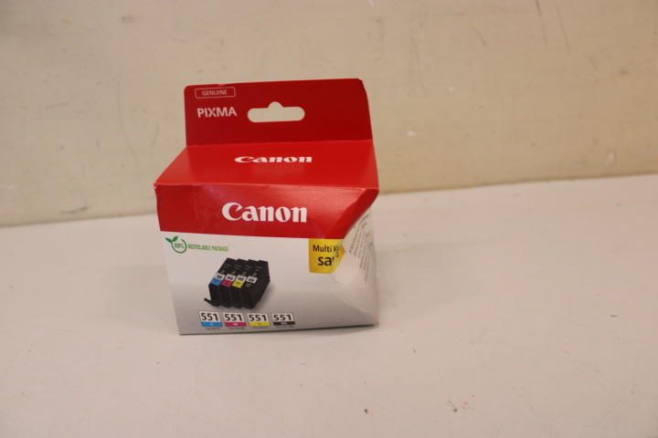 Pilt SALE OUT. Canon CLI-551 BK/C/M/Y Ink Cartridge Multipack | Canon Cartridges | CLI-551 BK/C/M/Y Multipack | Ink | Black, yellow, cyan, magenta | DAMAGED PACKAGING