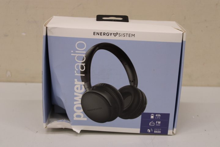 Pilt SALE OUT. Energy sistem Power Radio - Bluetooth headset with FM radio | Energy Sistem | Power Radio - Bluetooth headset with FM radio | Over-Ear Built-in microphone | USB Type-C | Black | DAMAGED PACKAGING, SCRATCHES ON THE SIDES