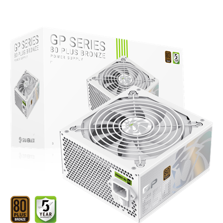 Pilt Gamemax PSU | GP 650B WH | 650 W | Bronze | White | Non-Modular