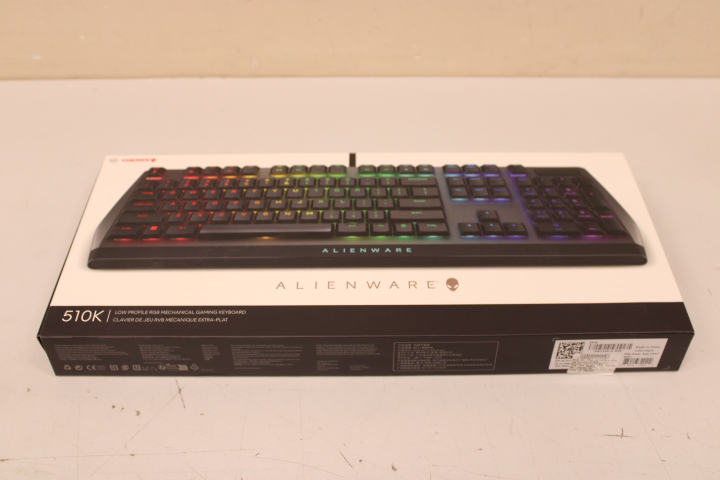 Pilt SALE OUT. Dell Alienware 510K Low-profile RGB Mechanical Gaming Keyboard - AW510K (Dark) | Dell | Alienware Gaming Keyboard | AW510K | Dark Gray | Mechanical Gaming Keyboard | Wired | EN | USED AS DEMO | English | Numeric keypad