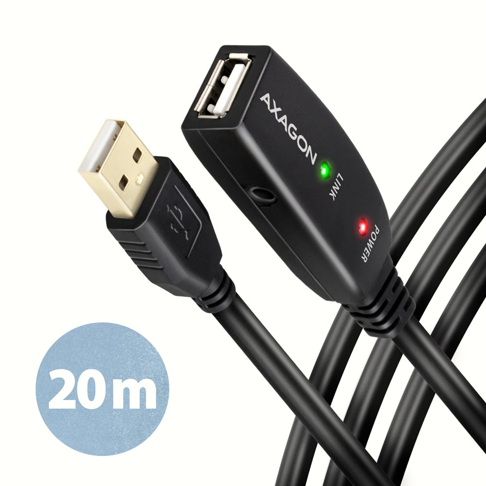 Pilt AXAGON USB repeater cable | ADR-220 | USB Type-A to USB Type-A
