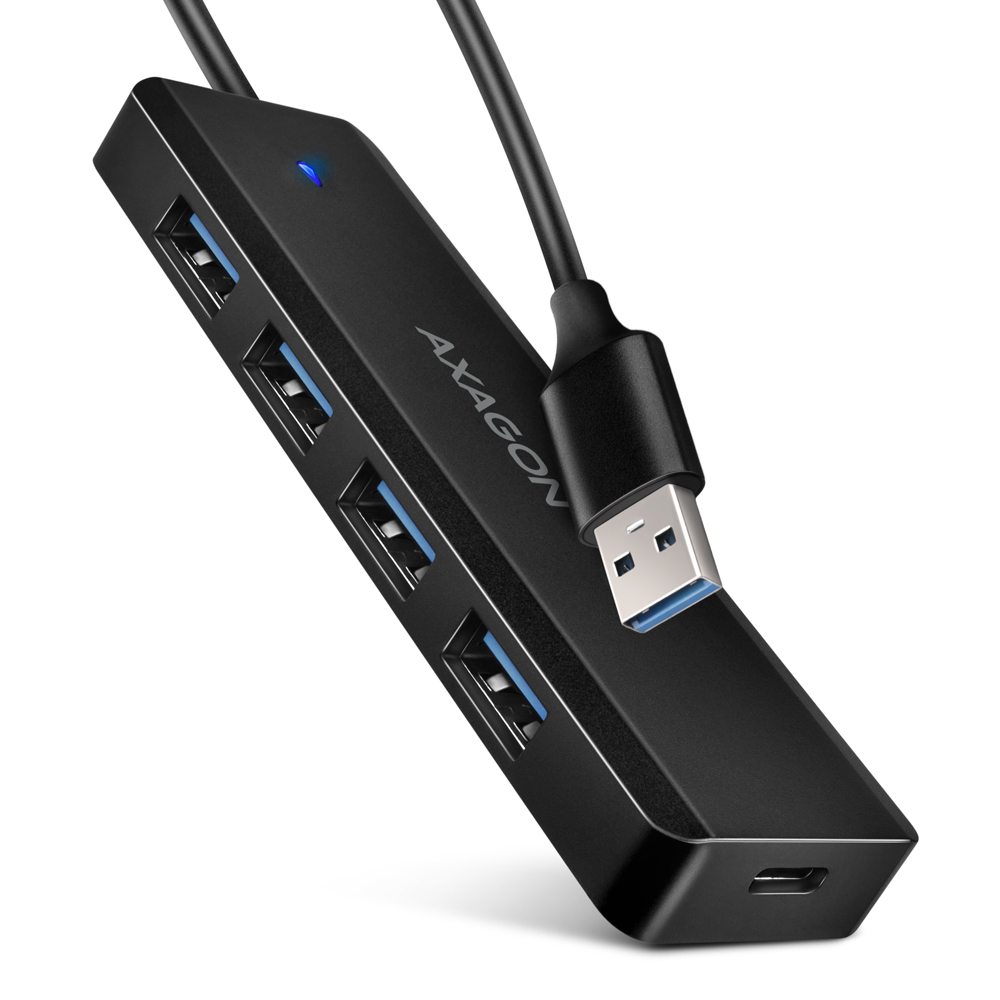 Pilt AXAGON Travel four-port USB-A 5Gbps hub | HUE-C1A
