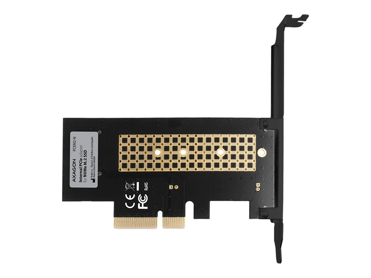 Pilt AXAGON The PCI-Express x4 internal adapter for connecting an NVMe M.2 SSD disk to a computer | PCEM2-N