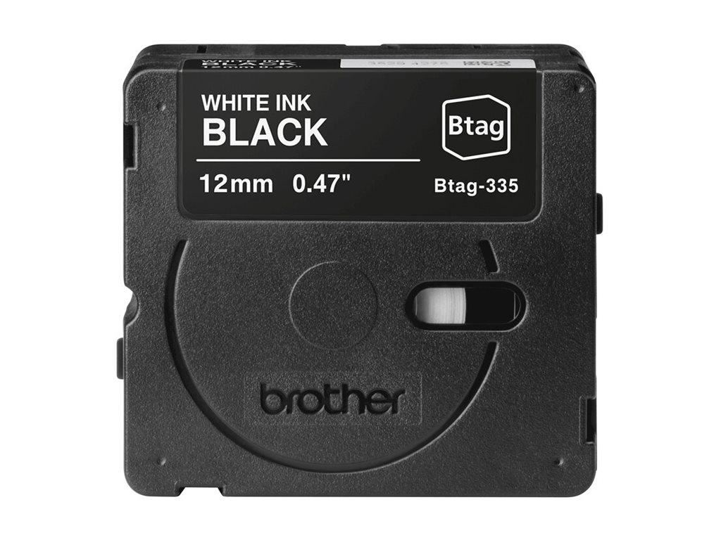 Pilt Brother BTAG-335 | White on Black | Btag