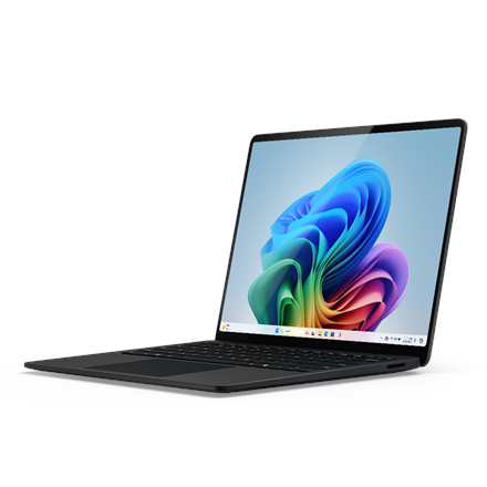 Pilt Microsoft Surface Laptop C12 | Black | 13.8 " | Touchscreen | 2304 x 1536 pixels | Snapdragon X Elite | 16 GB | Solid-state drive capacity 1000 GB | Qualcomm Adreno GPU | Windows 11 Home | Bluetooth version 5.4 | Keyboard language English