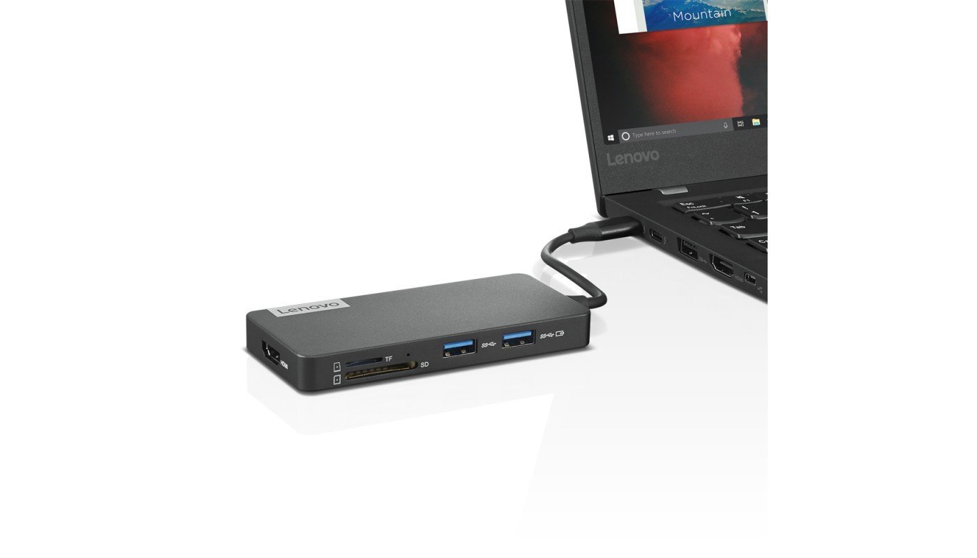 Pilt Lenovo | USB-C 7-in-1 Hub | USB Hub | USB 3.0 (3.1 Gen 1) ports quantity 2 | USB 2.0 ports quantity 1 | HDMI ports quantity 1