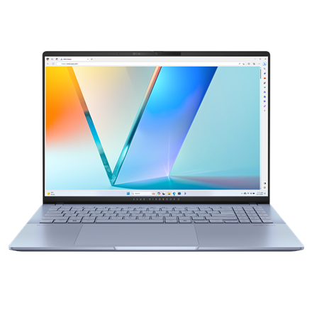 Pilt Asus Vivobook S 16 S5606CA-RI069W | Blue | 16 " | OLED | 3K | 120 Hz | 2880 x 1800 pixels | Glossy | Intel Core Ultra 7 | 255H | 16 GB | LPDDR5X | Solid-state drive capacity 1000 GB | Intel Graphics | Windows 11 Home | 802.11be | Bluetooth version 5.4 | Keyboard language US international | Keyboard backlit | Warranty 24 month(s)