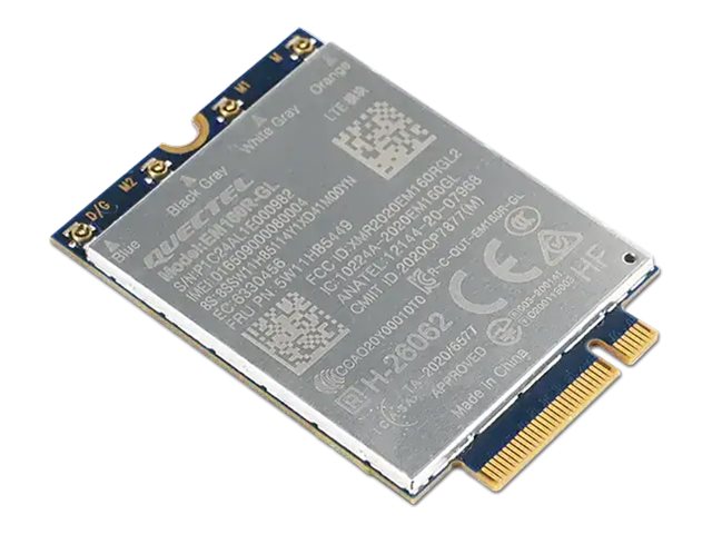 Pilt Lenovo Quectel EM160R-GL 4G LTE-A Cat 16 M.2 WWAN Module for X1 2-in-1 Gen 9/P16s Gen 3 | 4XC1Q24437