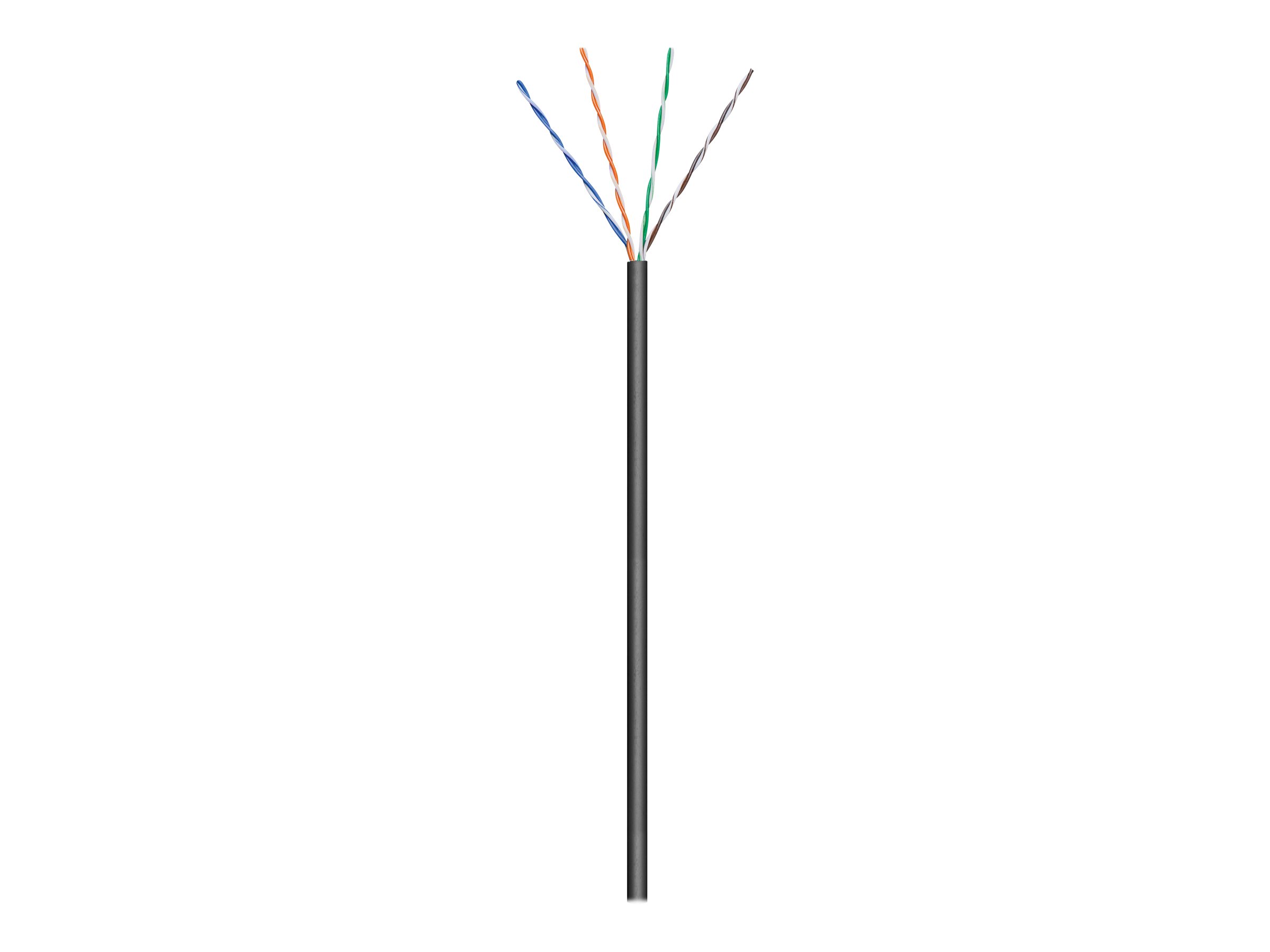 Pilt Goobay Outdoor Network Cable | CAT 5e U/UTP | AWG 26/7 | Cable length: 100 m | Black