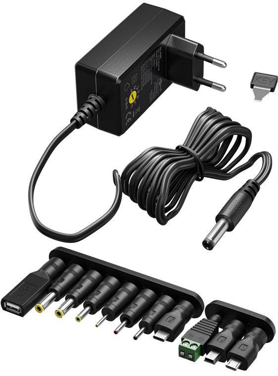Pilt Goobay Universal Power Supply 3 V - 12 V, Max. 3.6 W