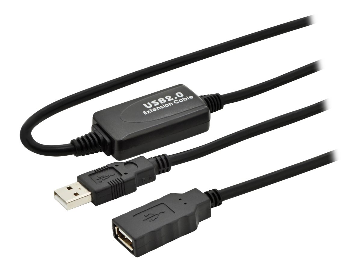 Pilt Digitus | Active USB 2.0 Repeater/Extension Cable | DA-73100-1 | USB 2.0 USB A (Male) | USB A (Female)