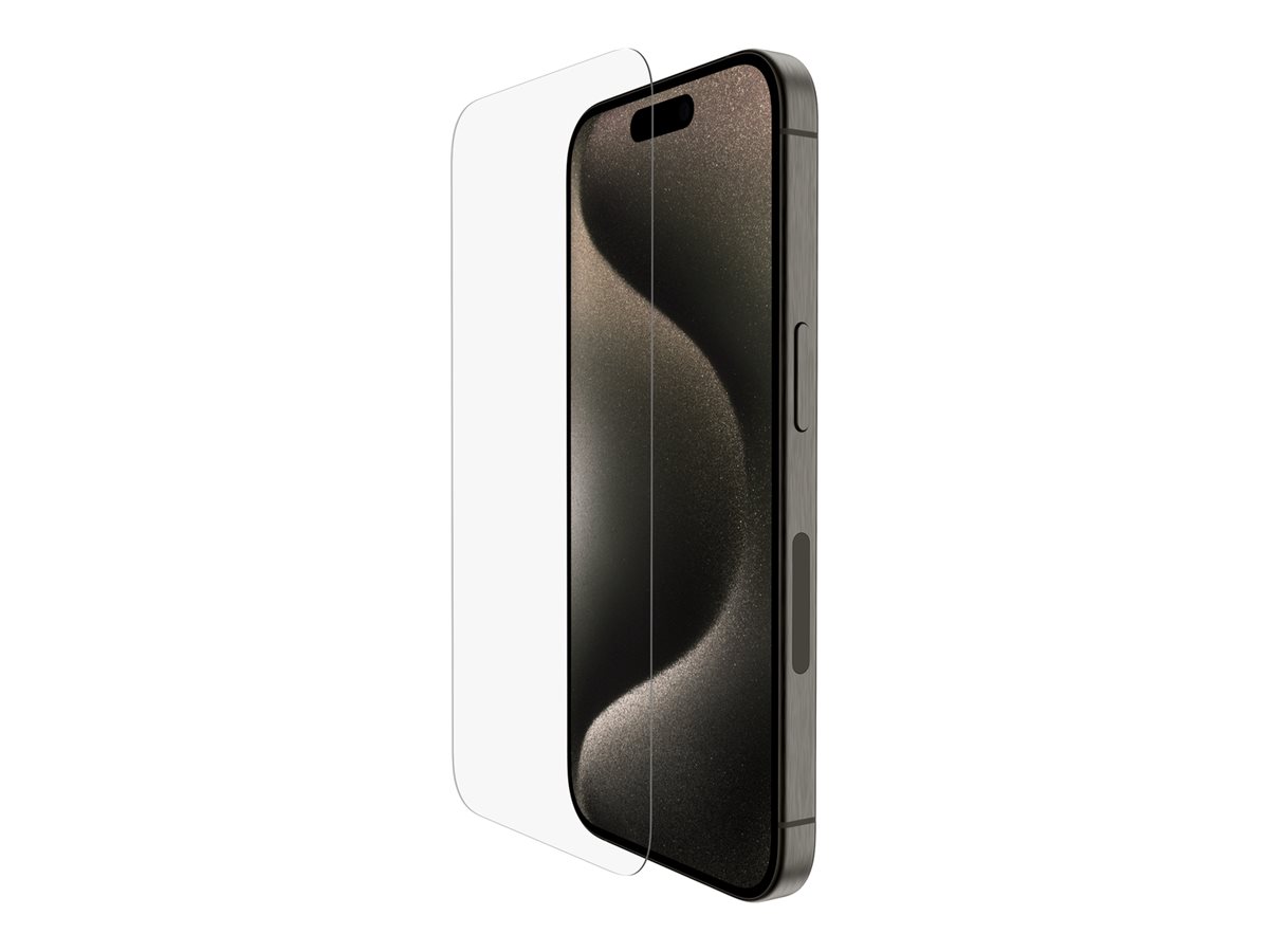 Pilt Belkin | ScreenForce Pro | UltraGlass2 Anti-Microbial Screen Protector | Apple | For iPhone 15 Pro | Glass | Transparent | Clear Screen Protector
