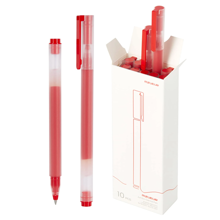 Pilt Xiaomi High-capacity Gel Pen, 10-Pack, Red