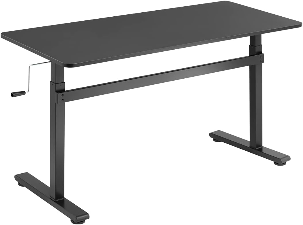 Pilt Manually adjustable sit-stand desk EO0027 | 70-117 cm | Maximum load weight 40 kg | Black