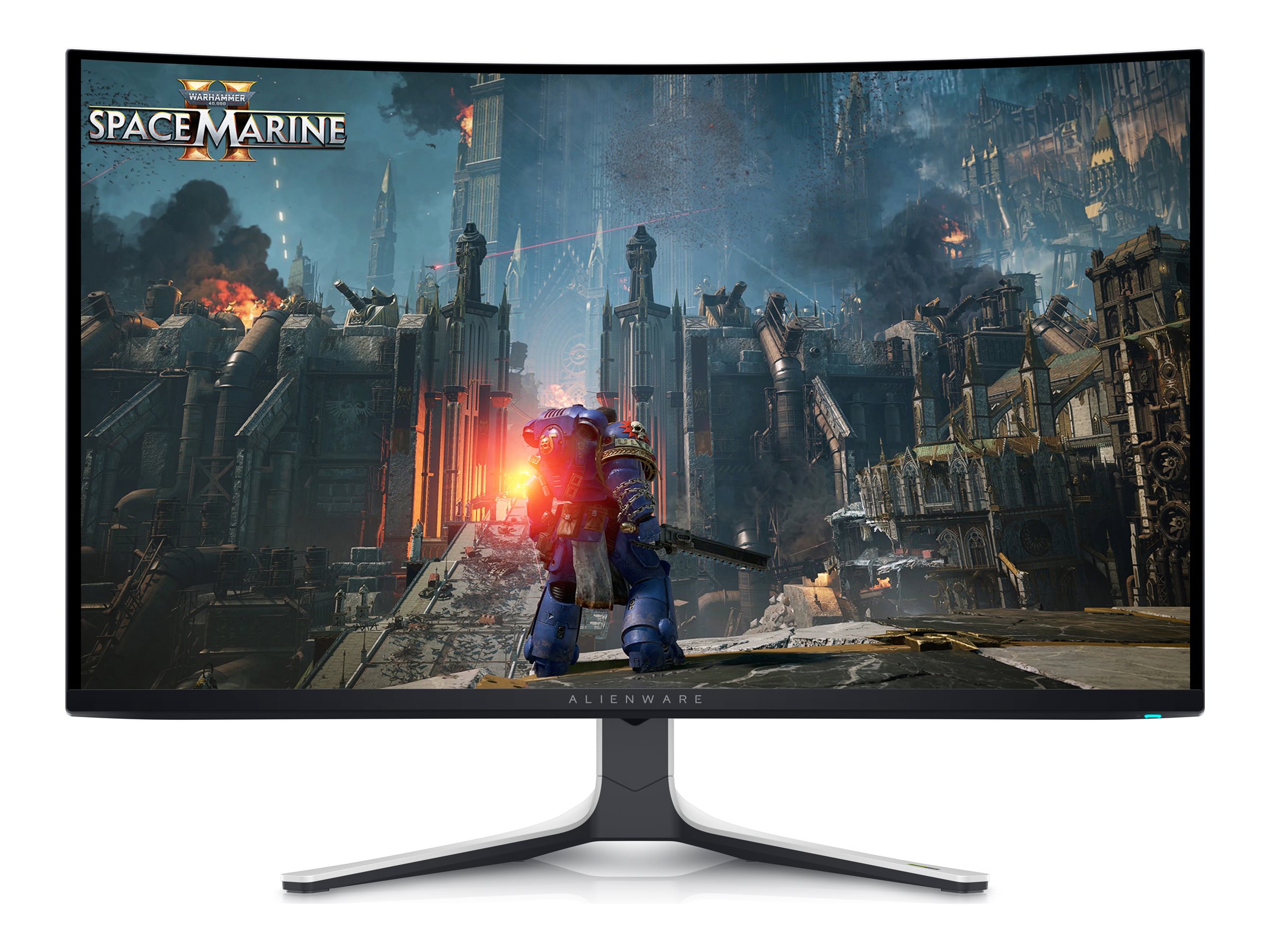 Pilt Dell | Curved Screen Gaming Monitor | AW3225QF | 31.6 " | OLED | 4K UHD | 16:9 | 240 Hz | 0.03 ms | 3840 x 2160 pixels | 1000 cd/m² | Power connector, Security-lock slot, Joystick, USB-A, USB-B, USB-C, HDMI, DispalyPort | HDMI ports quantity 2 | White / Black | Warranty 36 month(s)