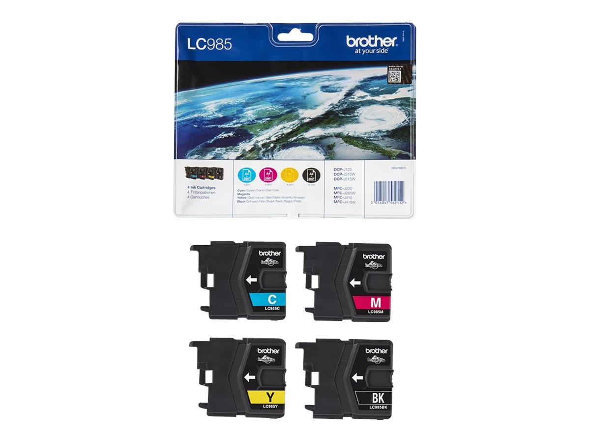 Pilt Brother LC985VALBP | Ink cartridge | Magenta, Black, Cyan, Yellow