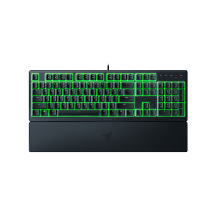 Pilt Razer | Gaming Keyboard | Ornata V3 X | Gaming keyboard | Wired | RGB LED light | US | Black | Numeric keypad | Silent Membrane