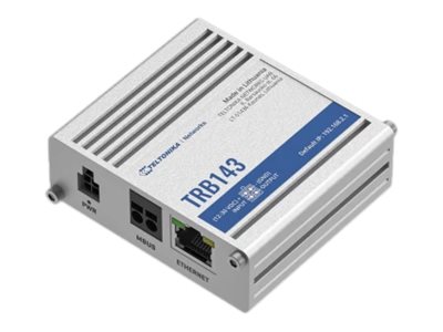 Pilt LTE Cat 4 M-Bus | TRB143 | 10/100/1000 Mbit/s | Ethernet LAN (RJ-45) ports 1 | Mesh Support No | MU-MiMO No | 4G