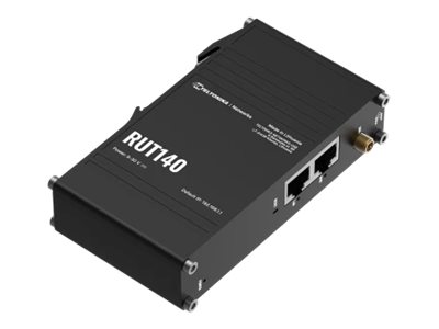 Pilt Ethernet Router | RUT140 | 802.11n | 10/100 Mbit/s | Ethernet LAN (RJ-45) ports 1 | Mesh Support Yes | MU-MiMO No | No mobile broadband