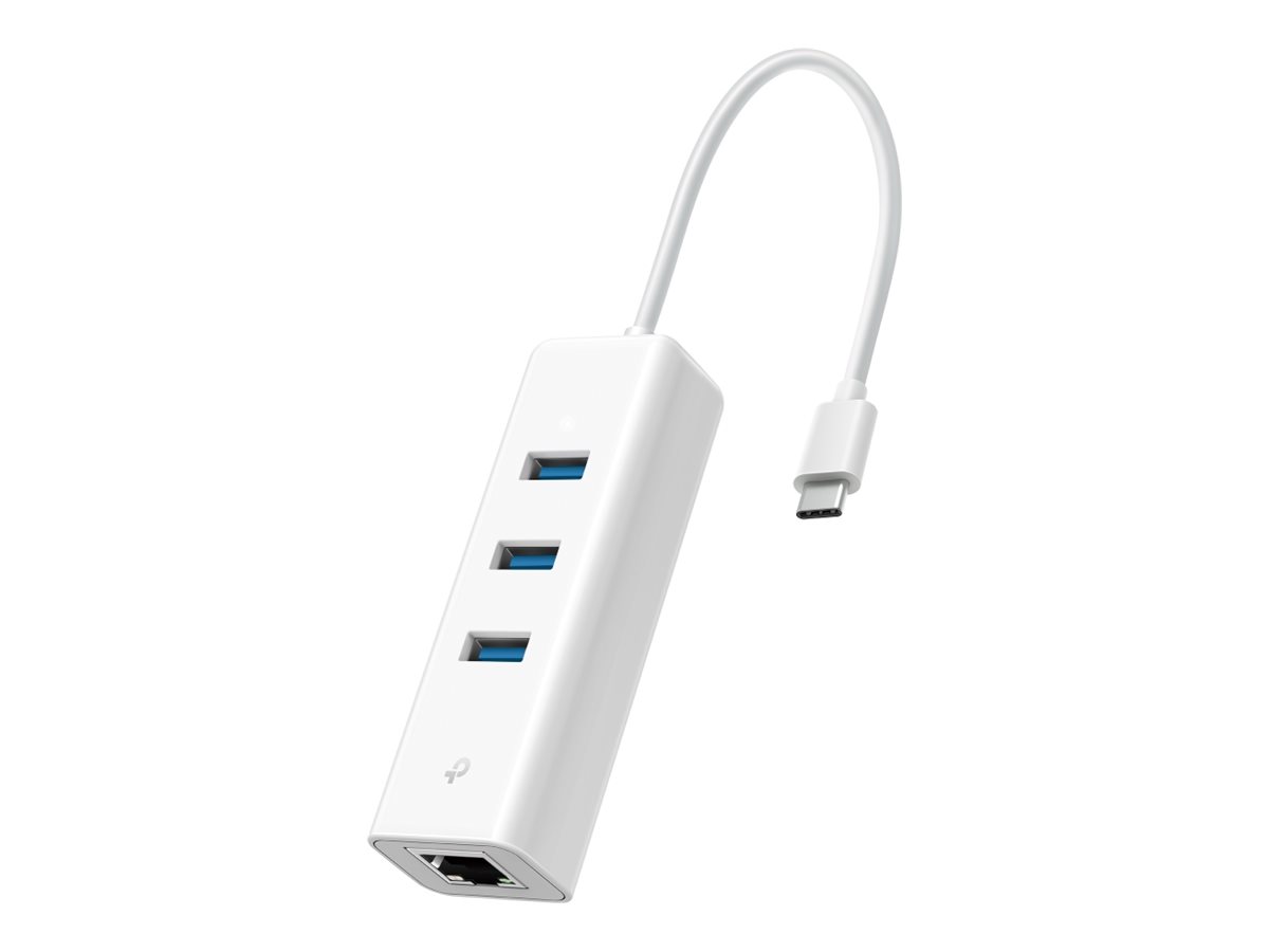 Pilt TP-LINK | UE330C | USB 3.0 Type-C to Gigabit Ethernet Network Adapter with 3-Port USB 3.0 Type-A Hub