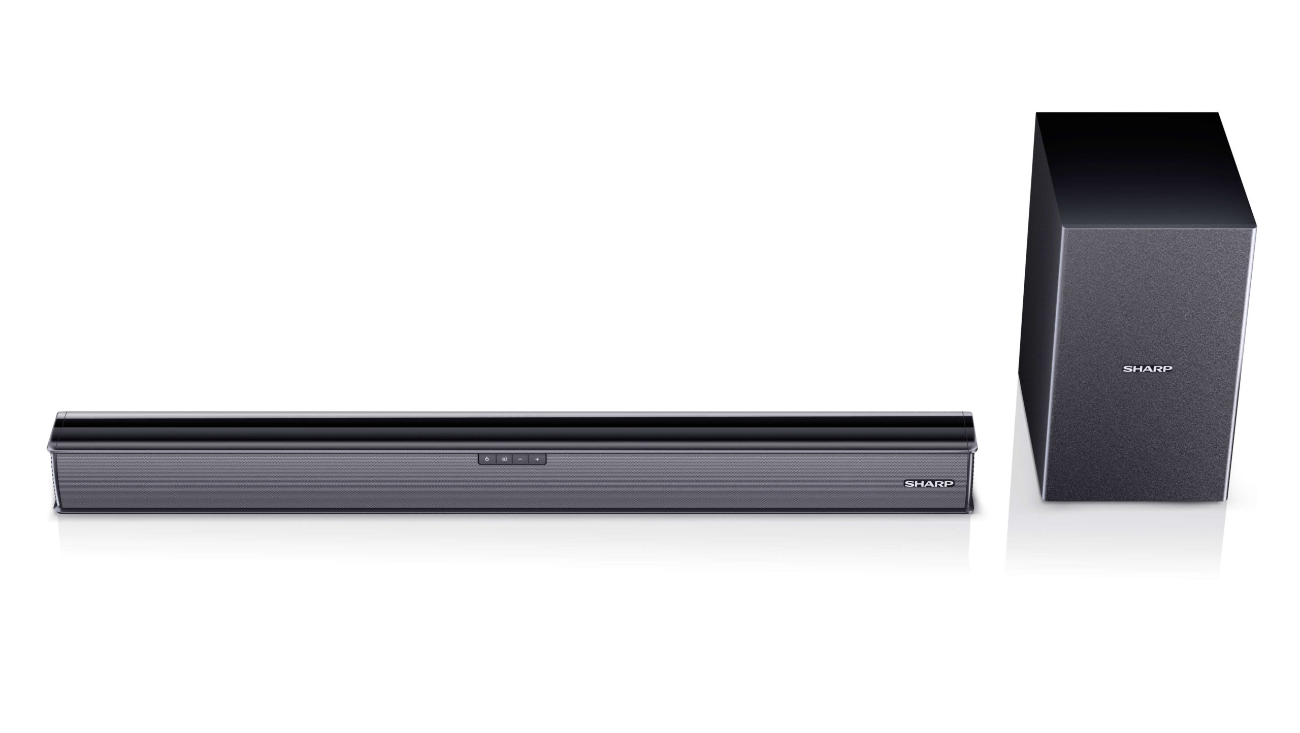 Pilt Sharp | HT-SBW182 2.1 Slim Soundbar | Black | No | AUX in | Bluetooth | HDMI, Optical, Bluetooth | 160 W | Wireless connection