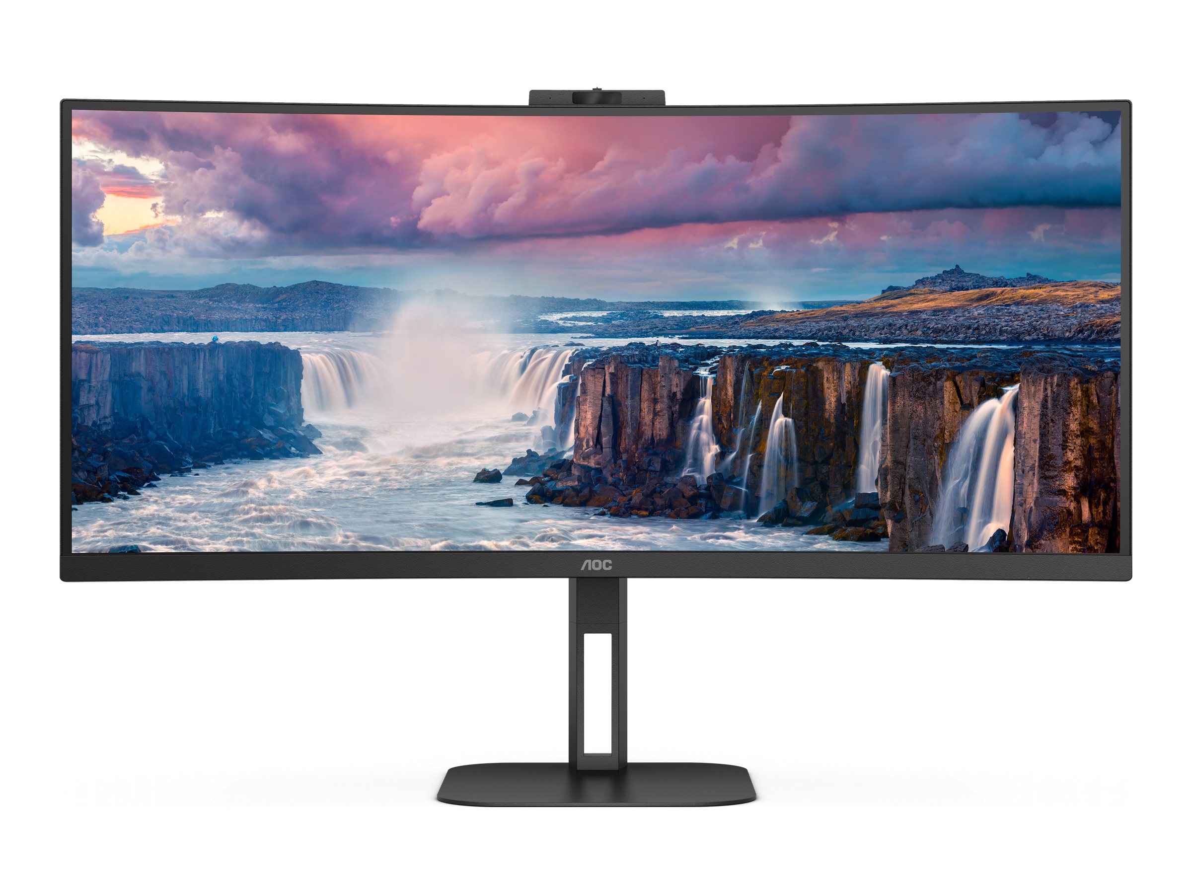 Pilt AOC CU34V5CW/BK | 34 " | VA | 21:9 | 100 Hz | 4 ms | 3440 x 1440 pixels | HDMI ports quantity 1