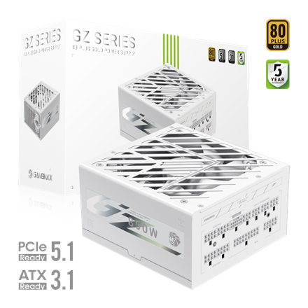 Pilt Gamemax PSU | GZ 850G WH | 850 W | Gold | White | Full Modular