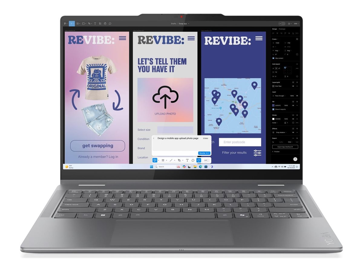 Pilt Lenovo | Yoga 7 2-in-1 14ILL10 Intel | Luna Grey | 14 " | OLED | Touchscreen | WUXGA | 1920 x 1200 pixels | Intel Core Ultra 7 | 256V | 16 GB | Soldered LPDDR5X | Solid-state drive capacity 512 GB | Intel Arc Graphics 140V | Windows 11 Home | 802.11be | Bluetooth version 5.4 | Keyboard language English | Keyboard backlit | Warranty 24 month(s) | Battery warranty 12 month(s)