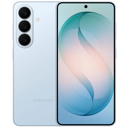 Pilt Samsung Galaxy | S26 (S942) | Sky Blue | 6.3 " | Dynamic LTPO AMOLED 2X | 1080 x 2340 pixels | Qualcomm | Snapdragon 8 Elite Gen 5 (3 nm) | Internal RAM 12 GB | 512 GB | Dual SIM | 5G | Main camera resolution 50+12+10 MP | Secondary camera resolution 12 MP | Android | 16 | 4300 mAh