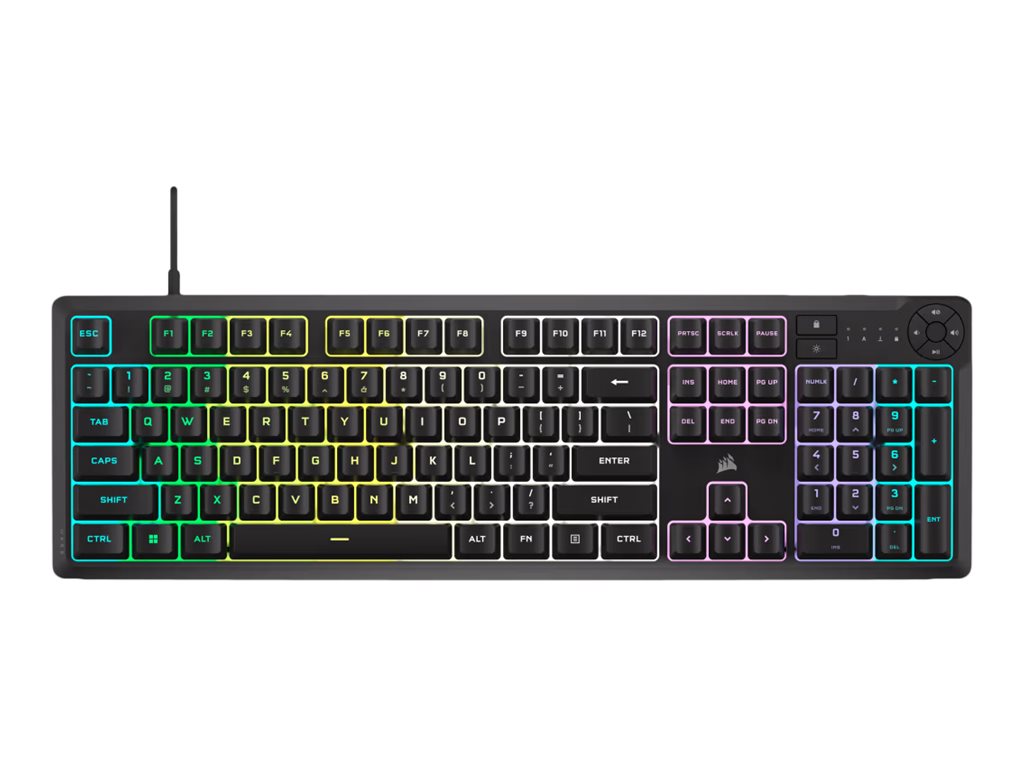 Pilt Corsair K55 CORE RGB | Gaming keyboard | Wired | NA | Black | USB 2.0 Type-A