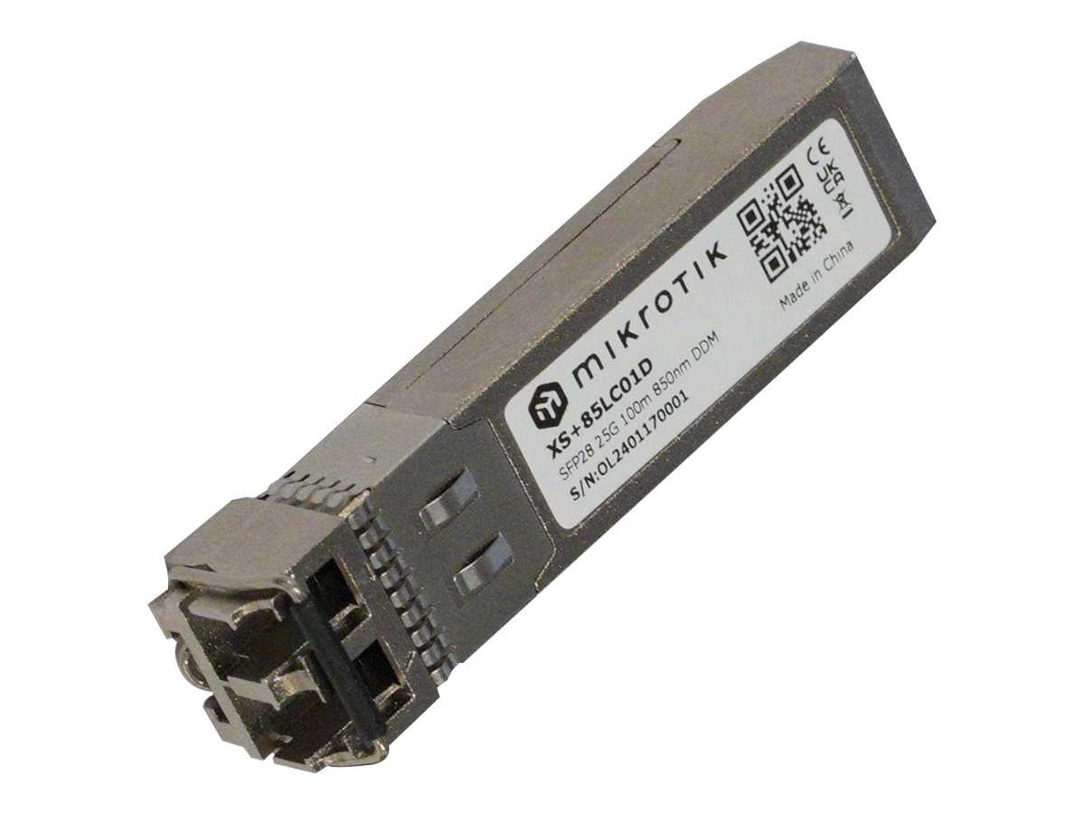 Pilt MikroTik SFP28 Module | XS+85LC01D | Dual LC UPC | 10000/25000 Mbit/s | Maximum transfer distance 100 m